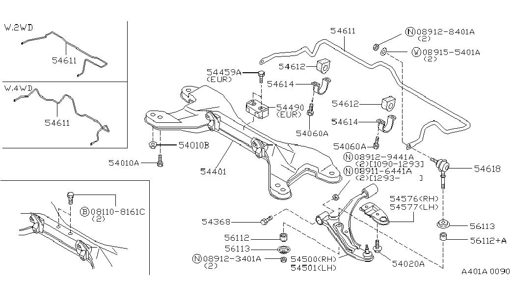 NISSAN 54500-52Y10* - Neatkarīgās balstiekārtas svira, Riteņa piekare adetalas.lv