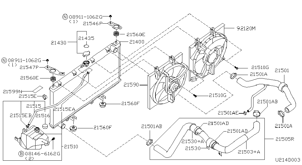 Infiniti 21430-1P111 - Vāciņš, Radiators adetalas.lv