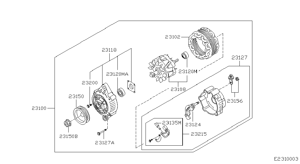 NISSAN 23100-4M510 - Ģenerators adetalas.lv