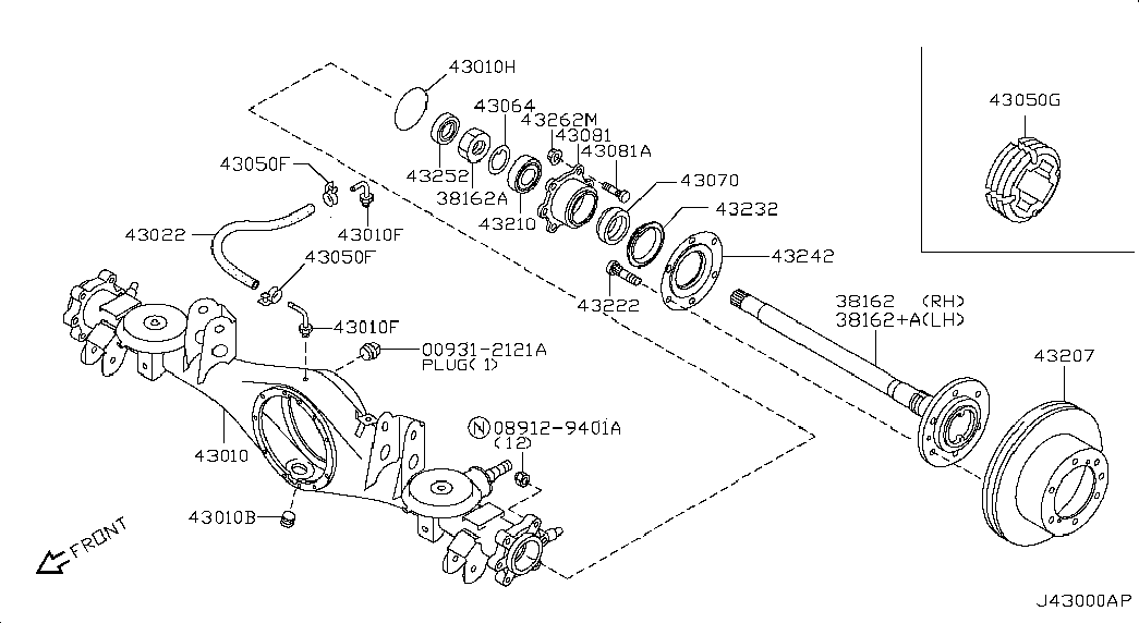 FORD AUSTRALIA 43206VB000 - Bremžu diski adetalas.lv