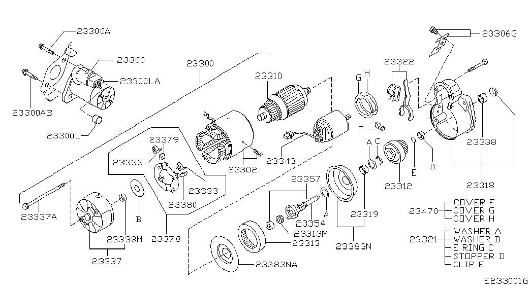 NISSAN 23354AX000 - Zobrats, Starteris adetalas.lv