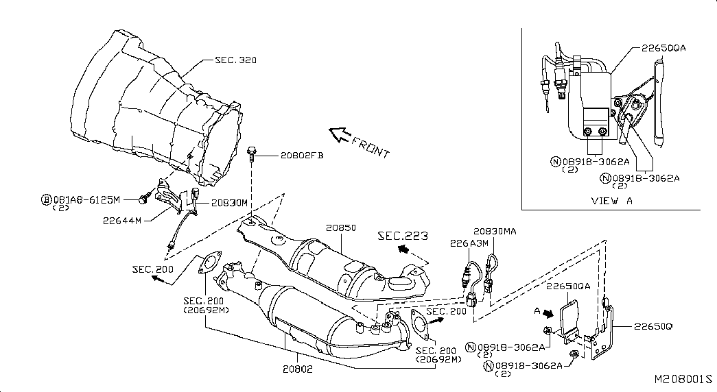 NISSAN 226A3ES60A - Lambda zonde adetalas.lv