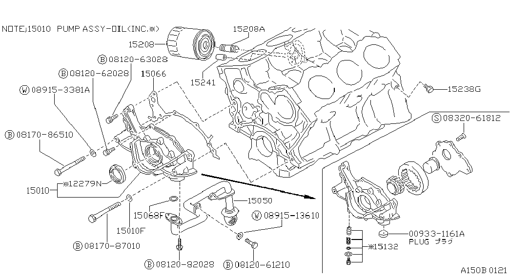 Infiniti 15208-55Y00 - Eļļas filtrs adetalas.lv