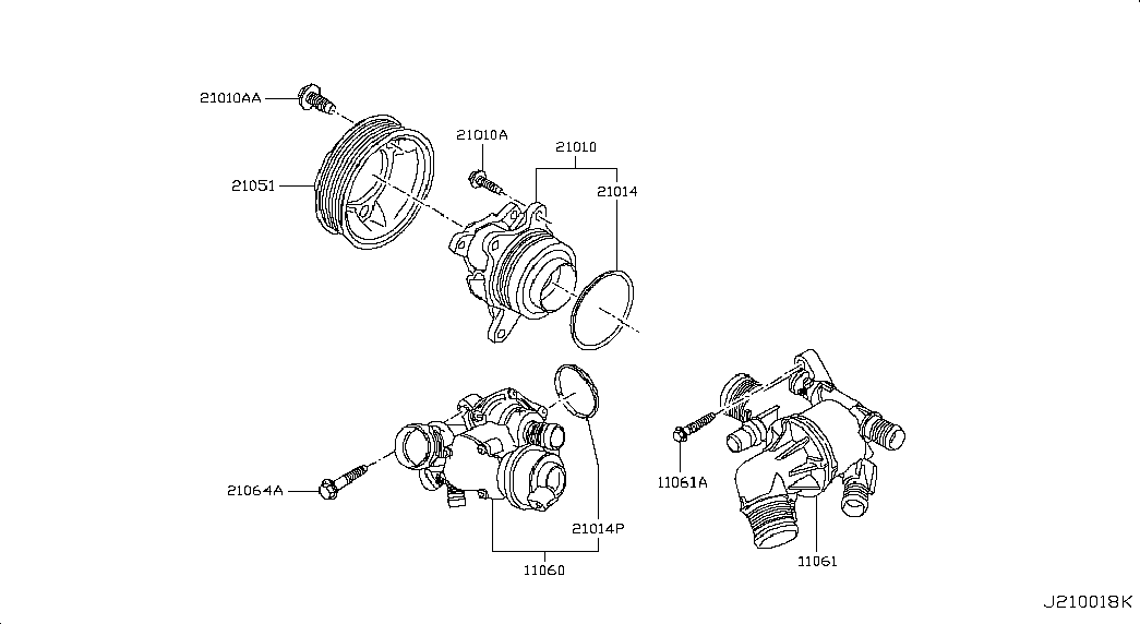 NISSAN 1106100Q1J - Termostats, Dzesēšanas šķidrums adetalas.lv