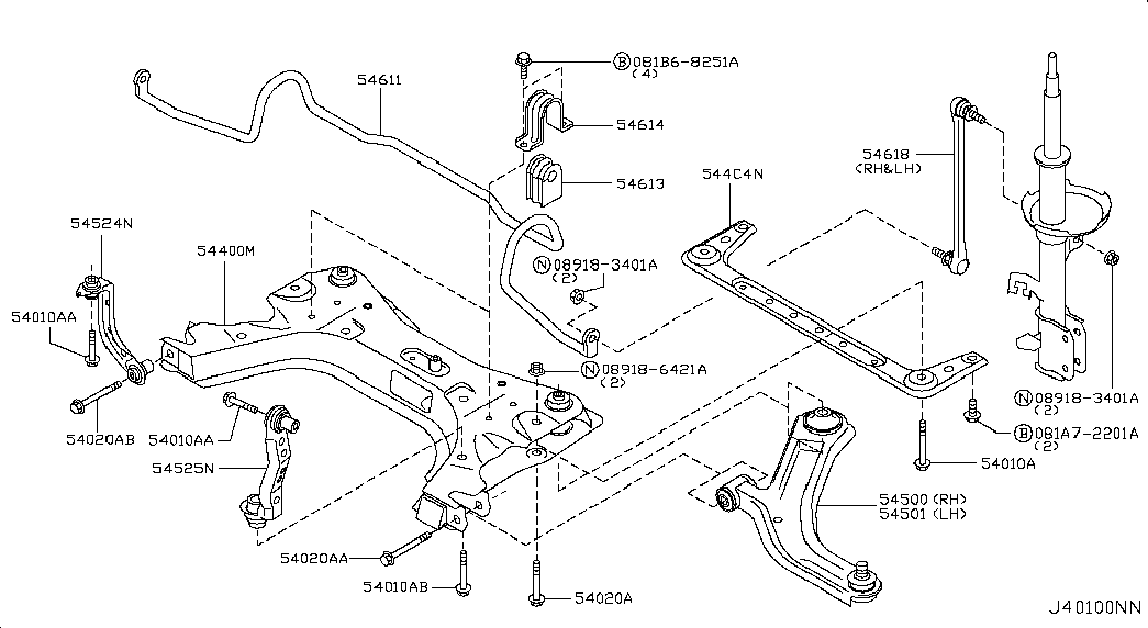 NISSAN 54500-EW000 - Neatkarīgās balstiekārtas svira, Riteņa piekare adetalas.lv