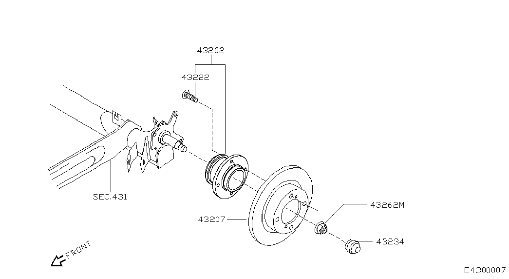 NISSAN 43200-BM500 - Riteņa rumbas gultņa komplekts adetalas.lv