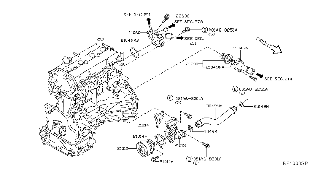 NISSAN 21200-6N210 - Termostats, Dzesēšanas šķidrums adetalas.lv