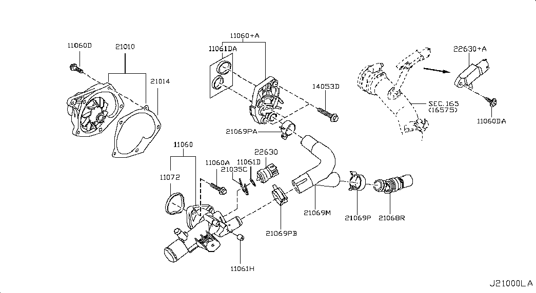 NISSAN 2263000QAC - Devējs, Ieplūstošā gaisa temperatūra adetalas.lv