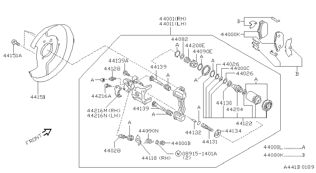 NISSAN 440010N600 - Bremžu suports adetalas.lv