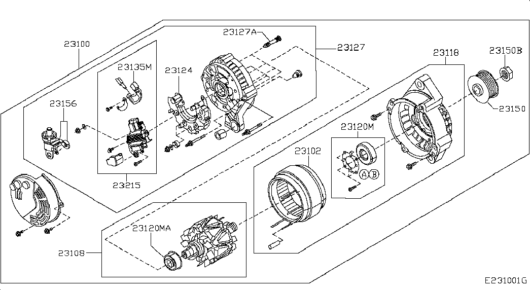 Nissan (Dongfeng) 23100-BC00A - Ģenerators adetalas.lv