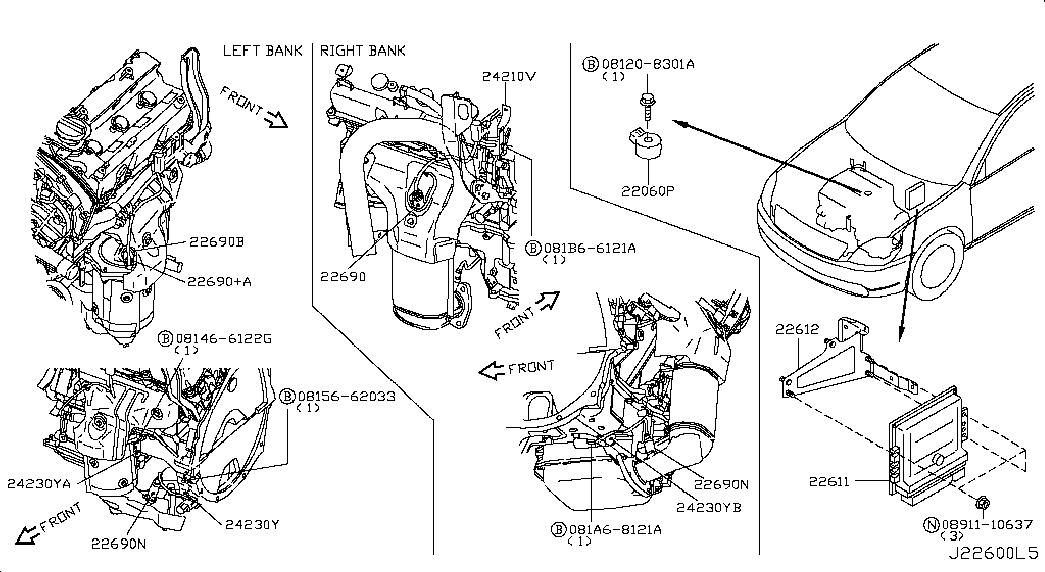 NISSAN 22690-2A000 - Lambda zonde adetalas.lv