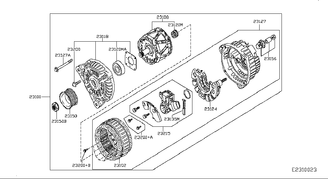 NISSAN 231001KA1A - Ģenerators adetalas.lv