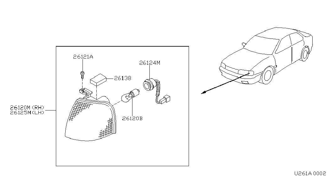 NISSAN 2671786J00 - Kvēlspuldze, Pagriezienu signāla lukturis adetalas.lv