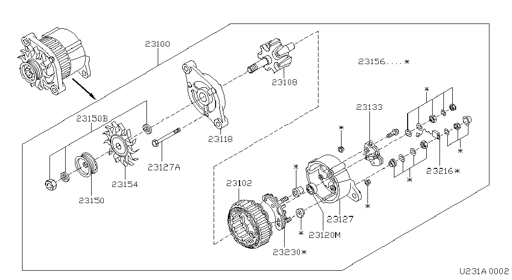 NISSAN 23133-Q9000 - Ģeneratora sprieguma regulators adetalas.lv