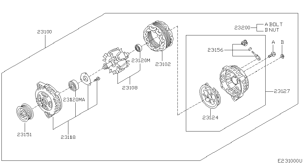 NISSAN 23100-AU420 - Ģenerators adetalas.lv