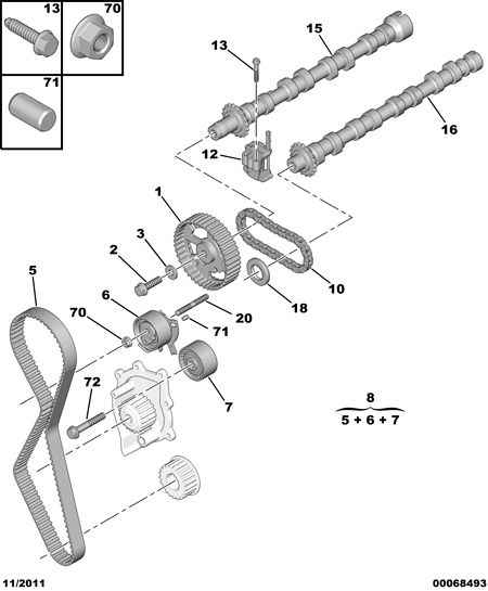 Land Rover 0829.F5 - Spriegotājrullītis, Gāzu sadales mehānisma piedziņas siksna adetalas.lv