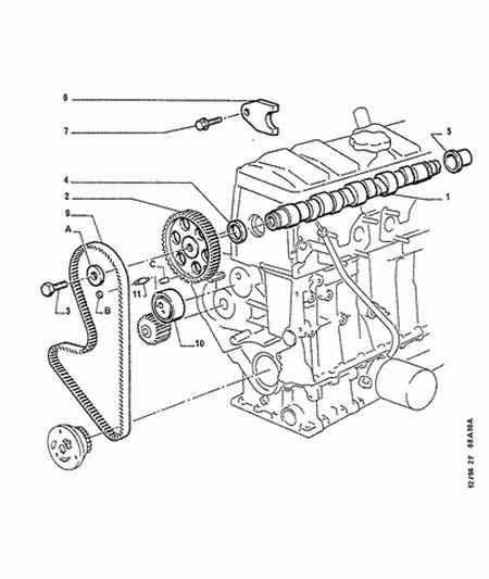 PEUGEOT (DF-PSA) 0829 54 - Spriegotājrullītis, Gāzu sadales mehānisma piedziņas siksna adetalas.lv