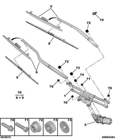 PEUGEOT 6426 LC - Stikla tīrītāja slotiņa adetalas.lv