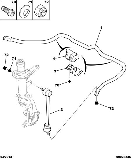 CITROËN/PEUGEOT 5087 40 - Stiepnis / Atsaite, Stabilizators adetalas.lv