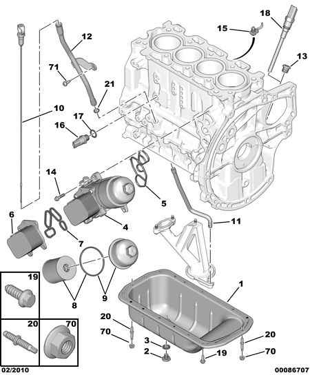 CITROËN/PEUGEOT 1103 K2 - Eļļas radiators, Motoreļļa adetalas.lv