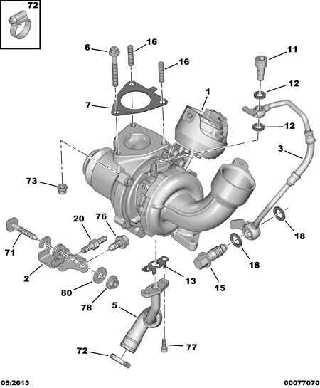 CITROËN/PEUGEOT 0375 P2 - Kompresors, Turbopūte adetalas.lv