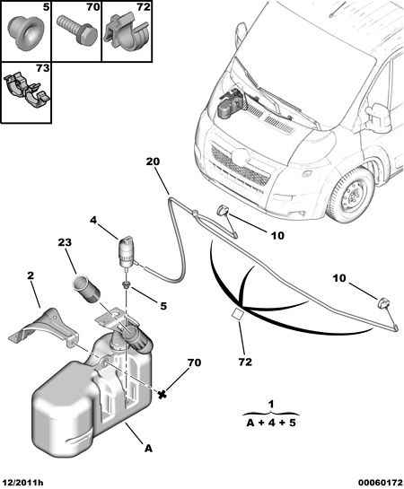 CITROËN/PEUGEOT 6434 C5 - Ūdenssūknis, Stiklu tīrīšanas sistēma adetalas.lv