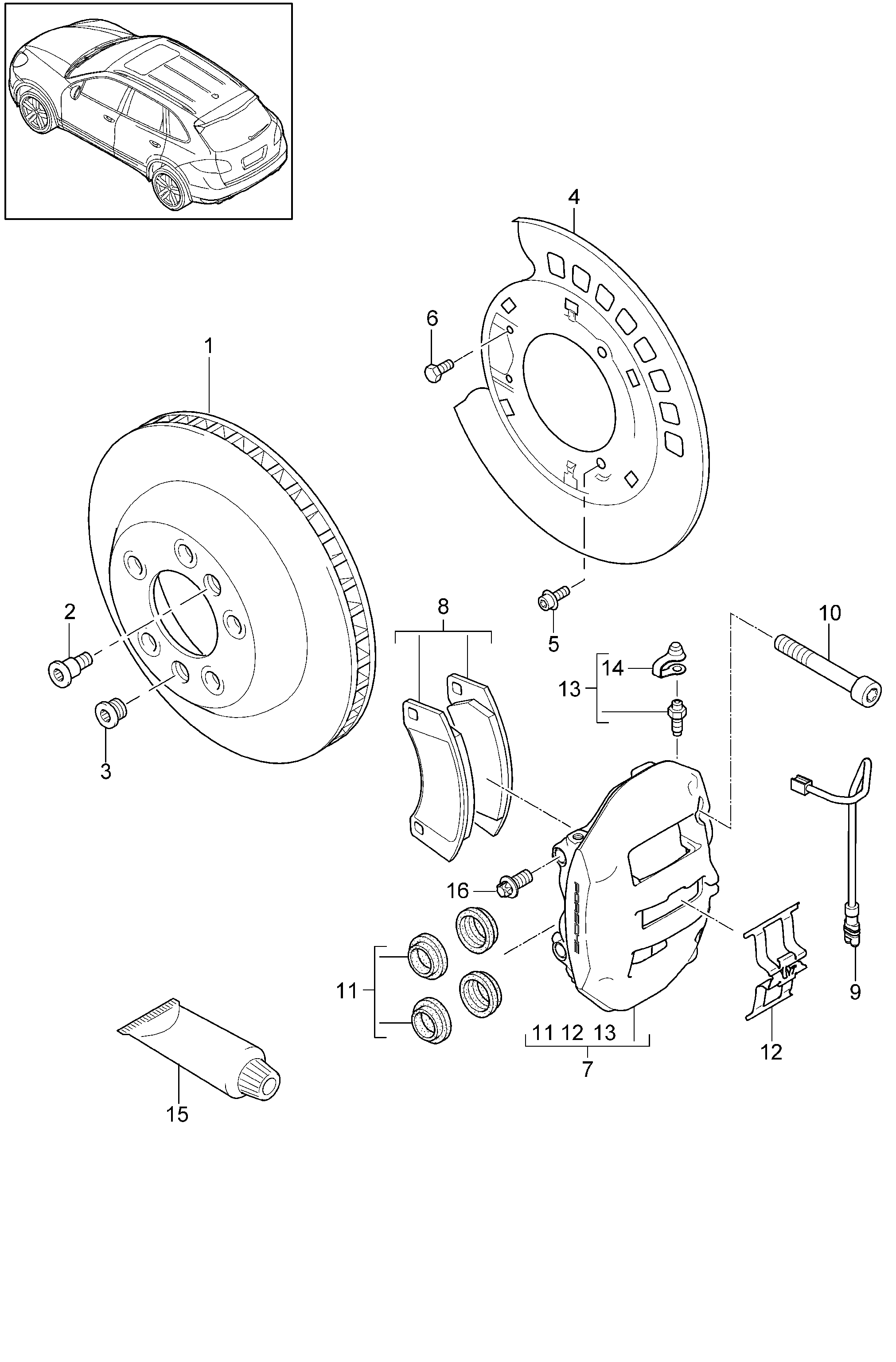 Porsche N  91028202 - Skrūve, Bremžu disks adetalas.lv