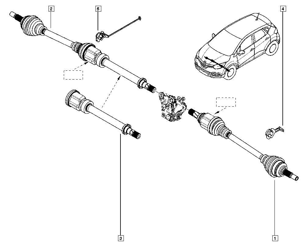 RENAULT 391016376R - Piedziņas vārpsta adetalas.lv