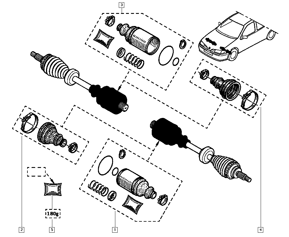 RENAULT 7701471522 - Putekļusargs, Piedziņas vārpsta adetalas.lv