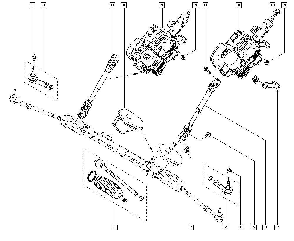 RENAULT 77 01 475 842 - Stūres šķērsstiepņa uzgalis adetalas.lv