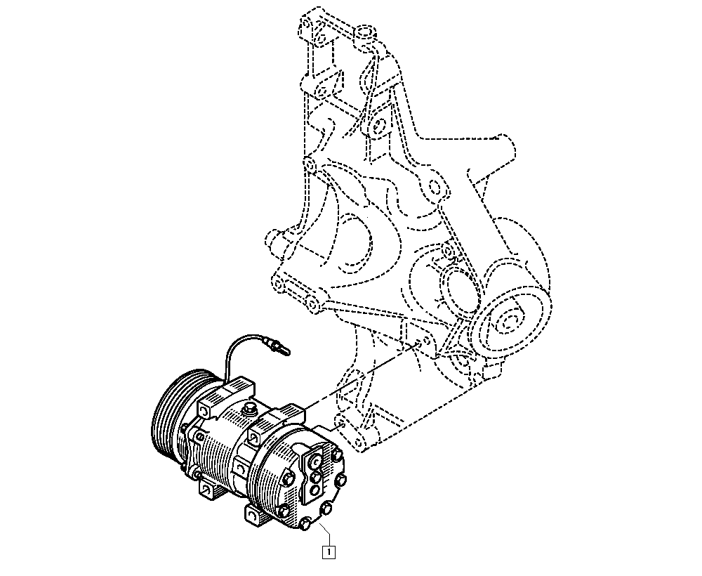 RENAULT 77 00 111 036 - Kompresors, Gaisa kond. sistēma adetalas.lv