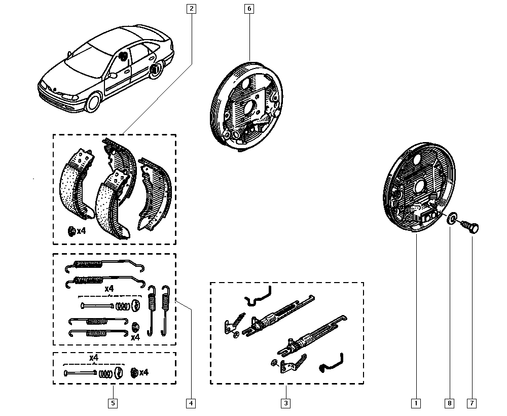 DACIA 77 01 203 979 - Bremžu loku komplekts adetalas.lv