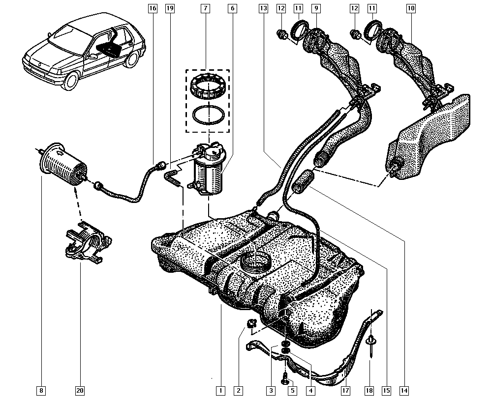 RENAULT TRUCKS 7700827640 - Degvielas sūknis adetalas.lv