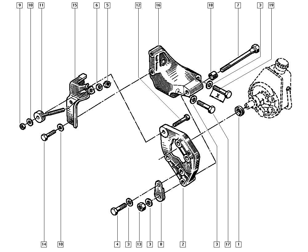 RENAULT 7700 869 743 - Hidrosūknis, Stūres iekārta adetalas.lv