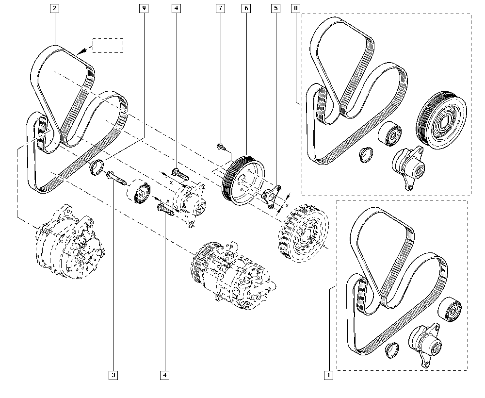 NISSAN 82003 56446 - Ķīļrievu siksna adetalas.lv