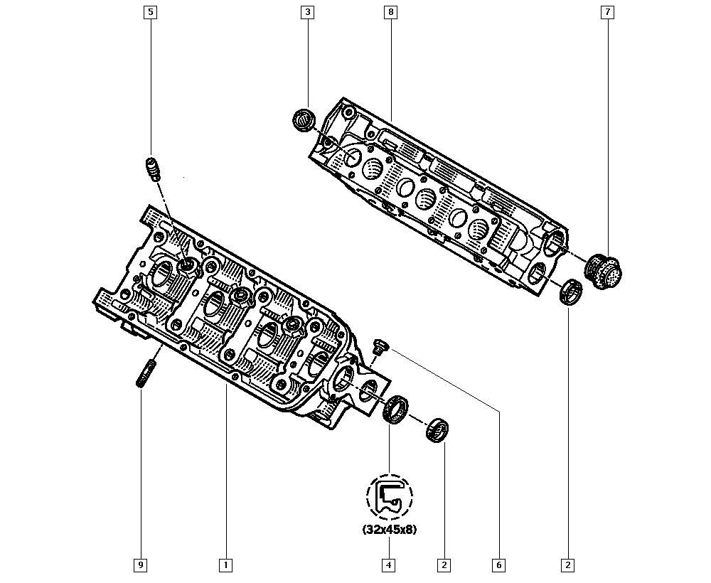 Seat 7700737124 - Cylinder head - valve rocker cover adetalas.lv