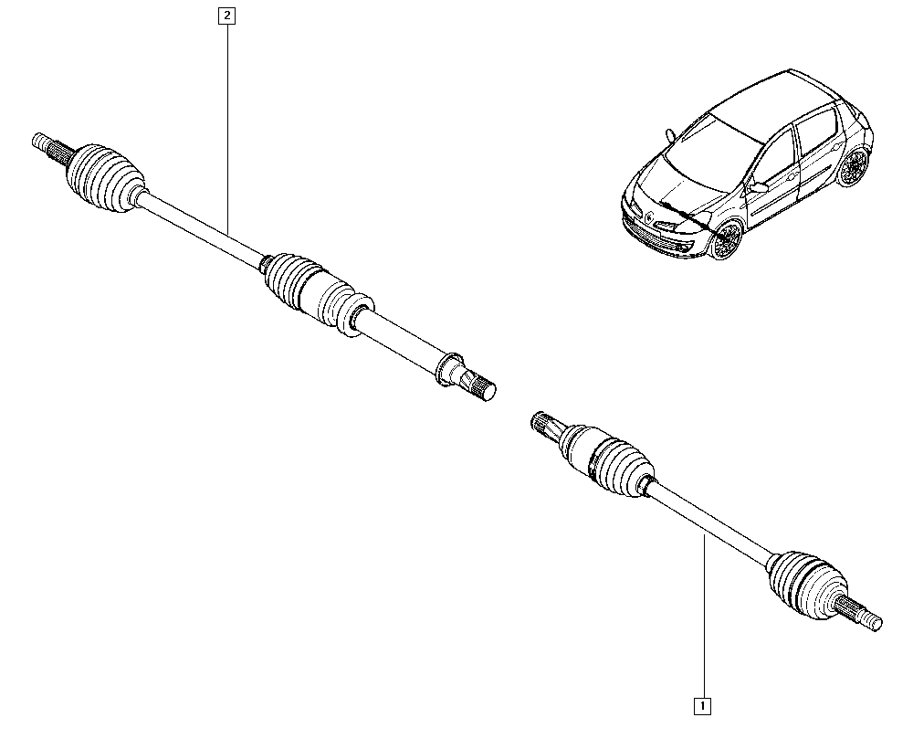 RENAULT 8200618501 - Piedziņas vārpsta adetalas.lv