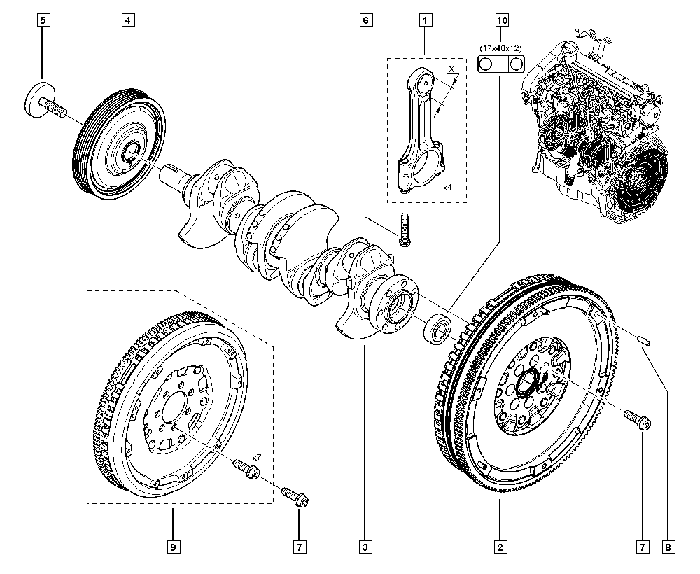 DACIA 7703102139 - БОЛТ М14 adetalas.lv