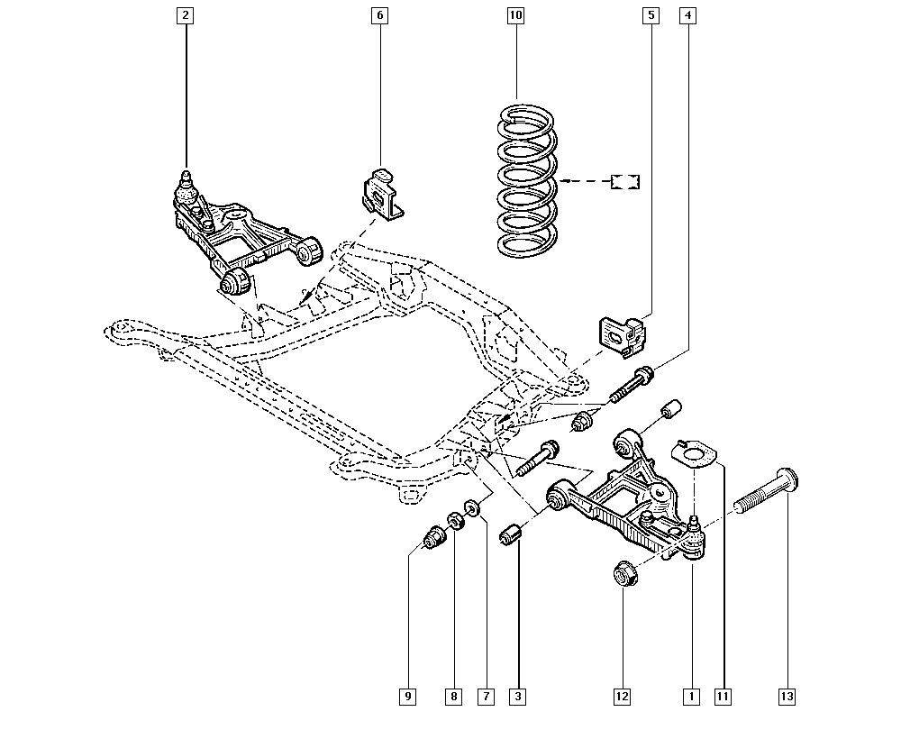 RENAULT 8200737132* - Neatkarīgās balstiekārtas svira, Riteņa piekare adetalas.lv