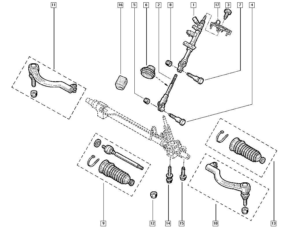 Opel 7701470364 - Stūres šķērsstiepņa uzgalis adetalas.lv