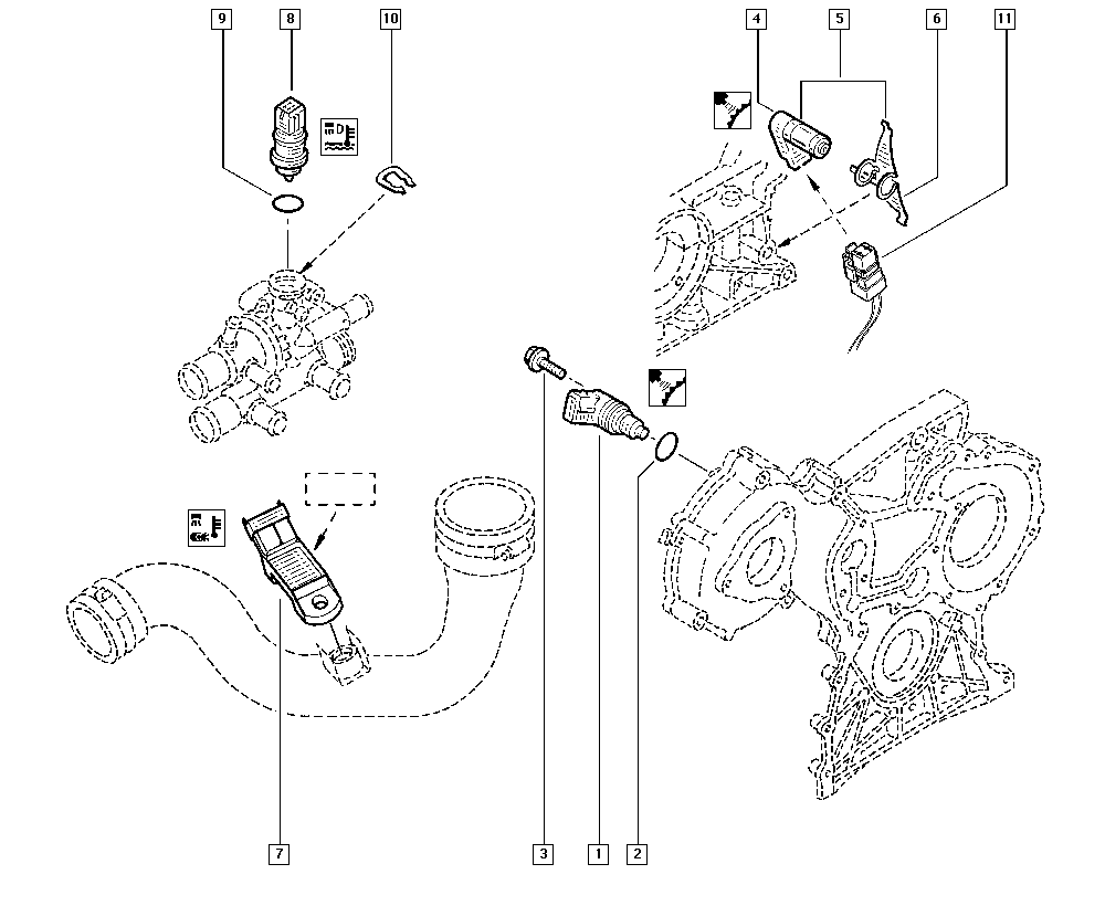 NISSAN 7700867792 - Devējs, Dzesēšanas šķidruma temperatūra adetalas.lv