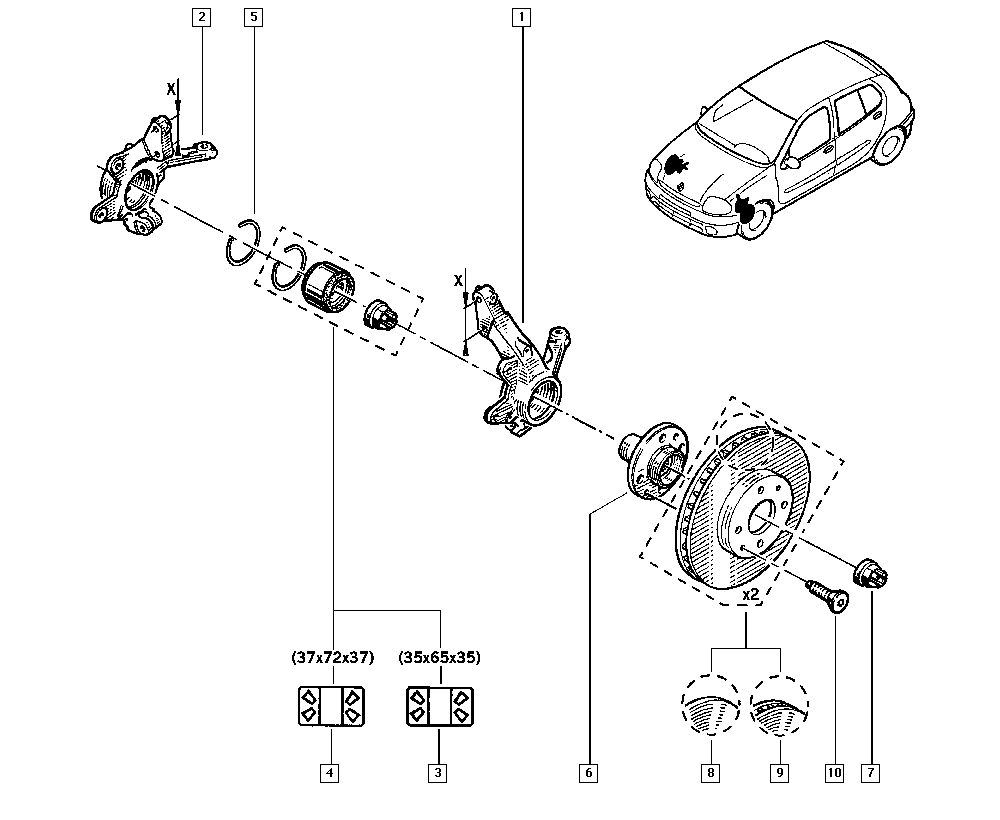 NISSAN 8200208332 - Riteņa rumba adetalas.lv