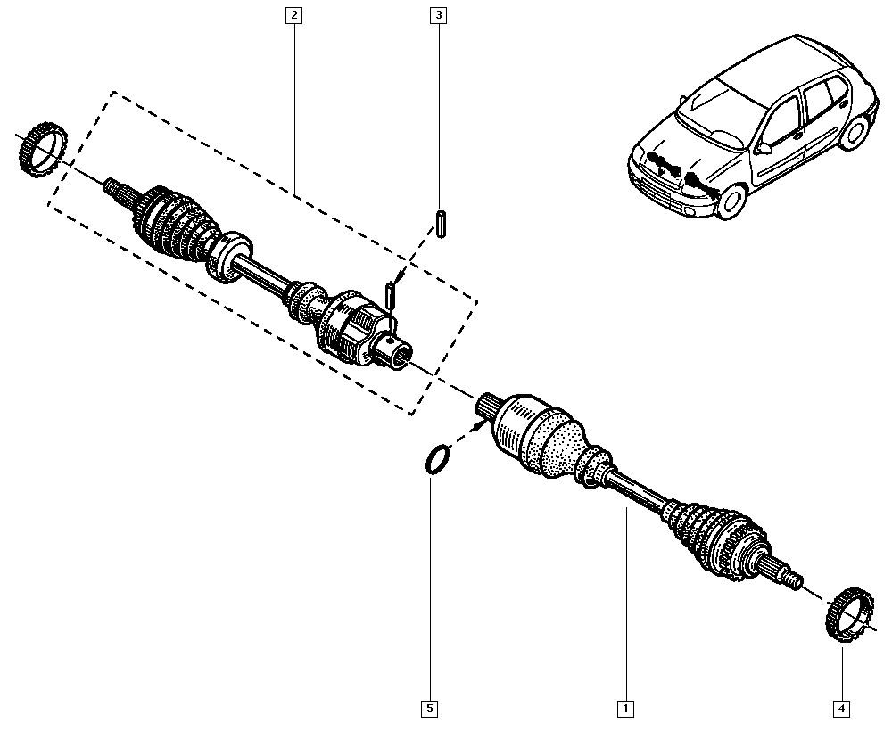 RENAULT 8200531844 - Piedziņas vārpsta adetalas.lv