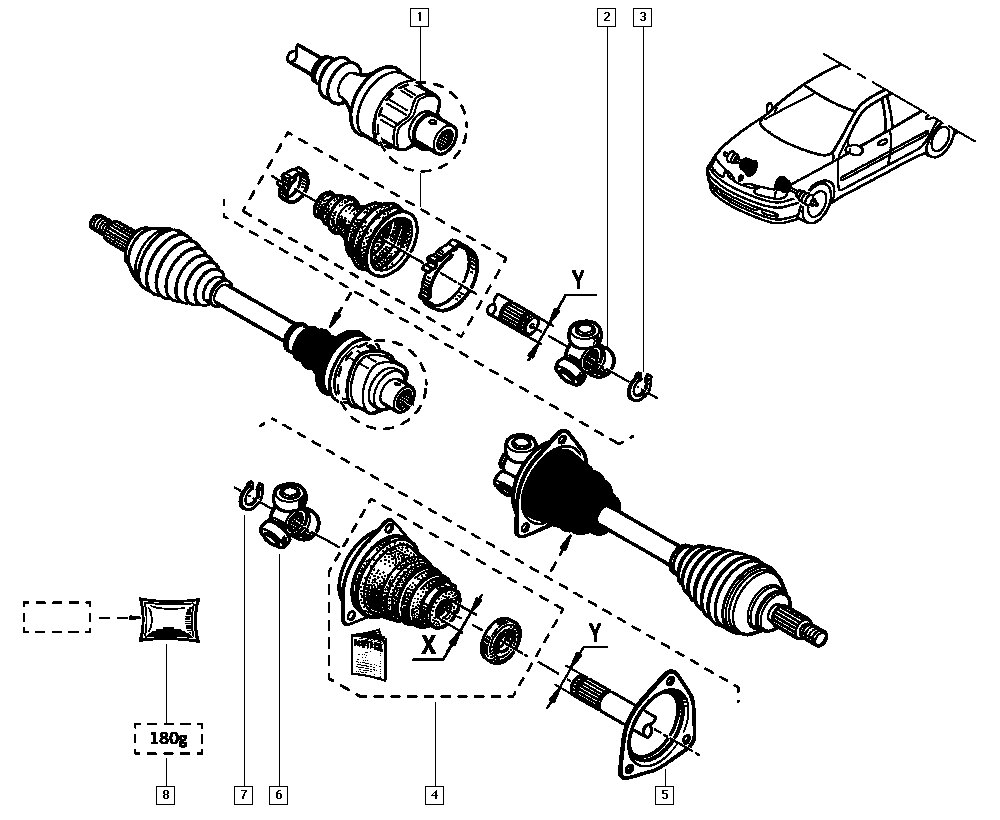 RENAULT 7701470566 - Putekļusargs, Piedziņas vārpsta adetalas.lv