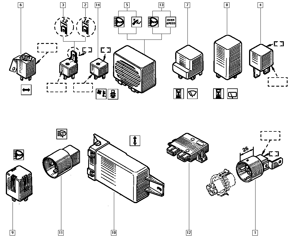 RENAULT 77 00 639 864 - Pagrieziena signāla pārtraucējs adetalas.lv