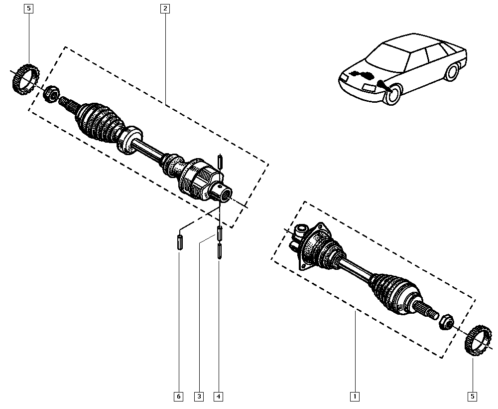 Rover 7701351484 - Piedziņas vārpsta adetalas.lv