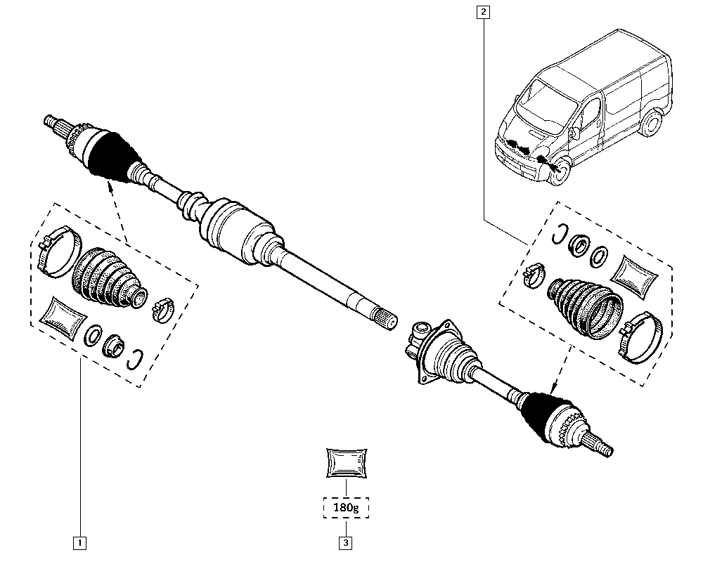 RENAULT 7701473176 - Putekļusargs, Piedziņas vārpsta adetalas.lv