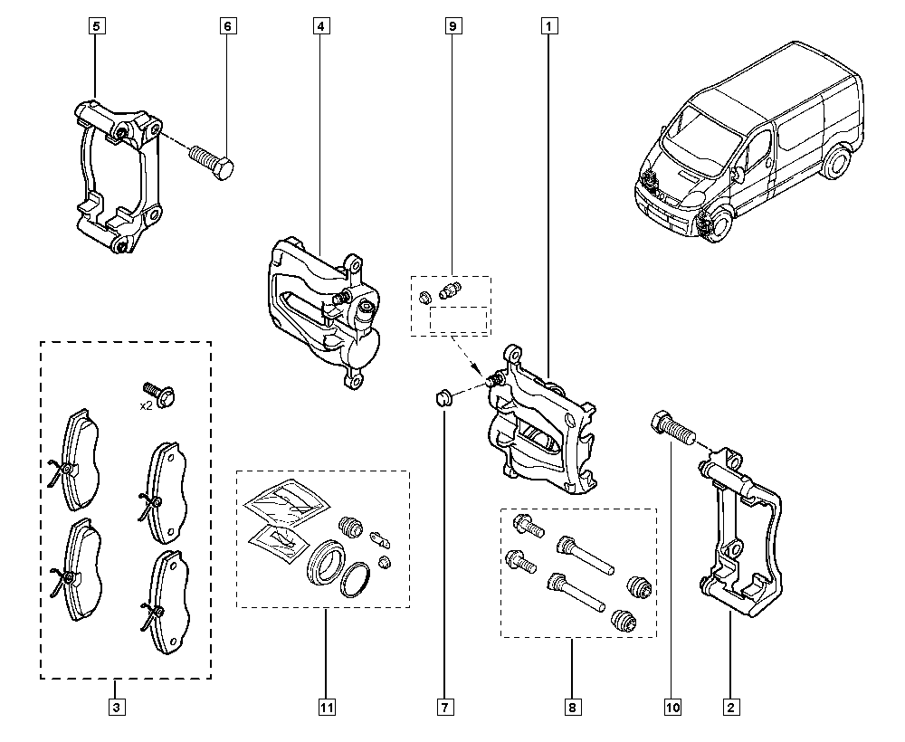 NISSAN 77010-50914 - Bremžu uzliku kompl., Disku bremzes adetalas.lv