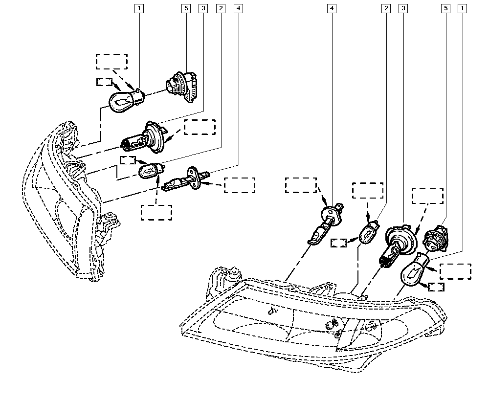 RENAULT 7701049947 - Kvēlspuldze, Tālās gaismas lukturis adetalas.lv