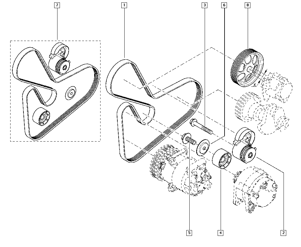 NISSAN 11720-9732R - Ķīļrievu siksnu komplekts adetalas.lv